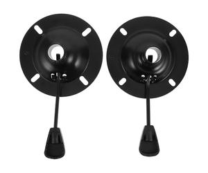 MINAOLULUS 2pcs Office Chair Metal Swivel Base Replacement Plates 2mm Thick 10x10cm Practical Swivel Plate for Desk Chair Lift Lever and Tilt Control Mechanism