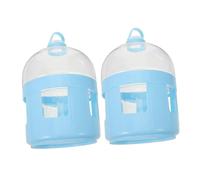 MINAOLULUS 2pcs Pigeon Water Dispenser Handle Transparent Drinking Container for Pigeons Quail Parrots and Ducks User-friendly Design for Easy Hydration Poultry Cages