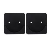 MINAOLULUS 2pcs Plastic Shower Rod Retainer Mount Holders 3.14x3.14x0.5in Simple and Elegant Design Heavy Duty Plastic Prevents Curtain from Falling Family Bathroom