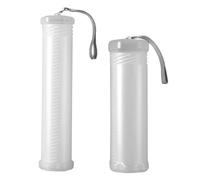 MINAOLULUS 2pcs Plastic Telescopic Pencil Case, Lightweight Portable Pen Storage Box with Thick and Thin Compartments, School Pencil Holder for Students and Artists