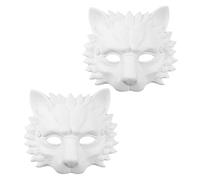 MINAOLULUS 2pcs Realistic 3d Lion Mask for Party Made of Comfortable Pu Material, Easy to Fit Masquerade and Cosplay Mask for Halloween Parties and Birthdays