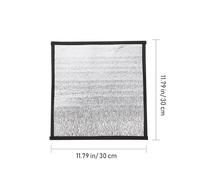 MINAOLULUS 2pcs Reptile Heat Mats with Reflective Insulation Film 30x30cm, Pet Warming Pads for Snakes Lizards and Parrots, Winter Insulation Mat for Terrarium Heating