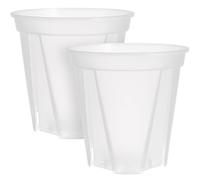 MINAOLULUS 2Pcs Round Nursery Plant Containers with Drainage Holes 24Cm Diameter Root Control Pots for Indoor Flowers, Orchids, and Seedlings