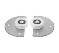 MINAOLULUS 2pcs Silent Sliding Closet Door Roller with Smooth Gliding and Metal Construction, Robust Wardrobe Pulley Hardware for Contemporary Cabinet and Sliding Door Applications