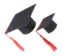 MINAOLULUS 2pcs Small Pet Hat Graduation Gifts Mini Graduation Cap for Guinea Pig and Hamsters with Tassel Stylish and Secure Bachelor Cap for Memorable Moment