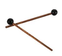 MINAOLULUS 2pcs Sound Healing Drum Mallets with Medium Hard Rubber Heads and Ergonomic Wood Handles, Versatile Use for Tambourines and Xylophones at Home or Performance