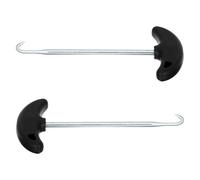 MINAOLULUS 2pcs Sturdy Shoe Lace Tighteners with Ergonomic Design Stainless Steel and Abs Material Comfortable Adjustment and Replaceable Shoelace Pullers for Ice Hockey Skates