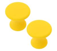 MINAOLULUS 2pcs Yellow Rubber Tuning Fork Holder with Triangle Base, Portable and Nonslip for Meditation and Acoustic Experiments, Prevents Tipping with Smooth Surface for Sound Therapy