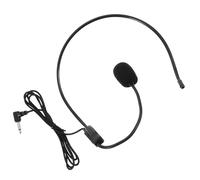 MINAOLULUS 3.5Mm Wired Headset Microphone for Speaking and Live Performance, Black Mic with Stable Build for Teachers and Tour Guides in Lectures and Guided Tours