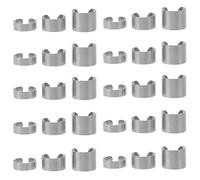 MINAOLULUS 30pcs Adjustable Stainless Steel Rings for Men and Women, Open Ended Minimalist Band with 6mm 10mm 15mm Width, Professional and Casual Compatibility for Formal and Business Attire