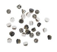 MINAOLULUS 30pcs Anti-Emptied Collar Snap Buttons with Brooch Pins for Women, Lapel Decorations and Shawl Fasteners, Shell Button Set for Clothing Safety and Neckline Fixing