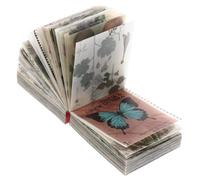 MINAOLULUS 365 Sheets Vintage Sulfur Paper Craft Book, Retro DIY Scrapbooking Material Paper Pad for Journal Decoration and Artistic Craft Projects