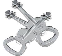 MINAOLULUS 3pcs Metal Guitar Shape Bottle Openers with Keyring, Simple Structure and Corrosion Resistance, Beer Opener Gift for Home and Camping Use
