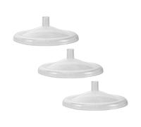 MINAOLULUS 3pcs Reusable Plastic Lid for Coffee Mug and Tea Cup with Crystal Transparency, Foodgrade Safety, Universal Fit Compatibility, Anti-dust and Spill Proof, for Shared Workspaces