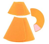 MINAOLULUS 3pcs Small Soft Cone Collars for Guinea Pigs Hamsters and Squirrels Anti-lick Anti-scratch Neck Circles for Small Pets Post-surgery Protection