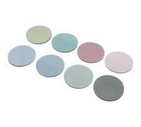 MINAOLULUS 400 Sheets round Sticky Memo Pads Pet Self-stick Notes for Students Office School Supplies, Removable Colorful Index Stickers for Reading and Annotation