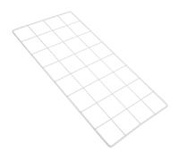 MINAOLULUS 40x20cm Metal Grid Wall Panel Photo Frame Wall Decor with Thick Wire Mesh Light Grey DIY Picture Display Shelf for Home Organization