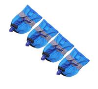 MINAOLULUS 4pcs Anti- Pet Dog Outdoor Shoes for Rain and Snow Lightweight Booties Socks for Small Dogs Puppies Protects Paws from Cold and Objects