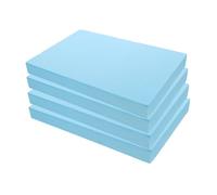 MINAOLULUS 4pcs Craft Foam Block Set Blue Polystyrene Foam Sheets 30x20x3cm for DIY Art Projects Floral Arrangements Sculpting and Crafting Supplies