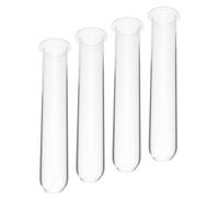 MINAOLULUS 4pcs Glass Test Tube Vases for Hydroponic Plants with Visible Root Observation Suitable for Most Plants Propagation Tubes for Desk or Kitchen Decoration