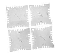 MINAOLULUS 4pcs Guitar Measuring Tape Stainless Steel Ruler for Fretboard Radius Gauge Guitar Maintenance Kit String Height Measuring Tool for Setup