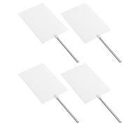 MINAOLULUS 4pcs Handheld White Optical Teaching Screen Frosted Surface, Easy to Assemble Plastic and Iron Construction, Imaging Performance for Physics Classroom and Scientific Research Labs