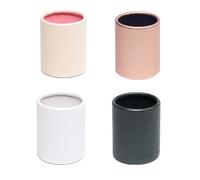 MINAOLULUS 4pcs Mini round Flower Buckets Set, Small Decorative Paper Flower Packaging Boxes Cylinder Vase for Floral Arrangements, DIY Craft Wrapping, Pink Rose Gold White Black
