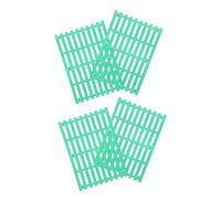 MINAOLULUS 4pcs Plastic Rabbit Cage Mat Foot Resting Pads Green Bunny Litter Pan Tray Small Animal Cage Bottom Mat Pet Pee Pads for Rabbit and Small Pets