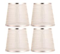 MINAOLULUS 4pcs Sheer Gauze Pendant Lamp Shades Fabric Covers Upper Diameter X Lower Diameter X Height Indoor Wall Light Shades for Chandeliers and Wall Sconces with Heat Ventilation and Soft