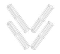 MINAOLULUS 4pcs Small Pen Boxes Empty Writing Pen Cases Pencil Containers with Crystal Cover Compact Storage for Fountain and Calligraphy Suitable for Office and Art Supplies