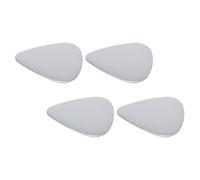 MINAOLULUS 4Pcs Stainless Steel Jazz Guitar Picks Plectrums for Bass Ukulele Electric Acoustic Guitars Comfortable Grip for Prolonged Playing