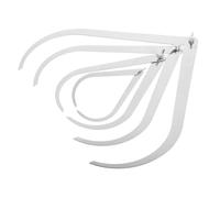 MINAOLULUS 4pcs Stainless Steel outside Curved Calipers Measuring Clay Pottery Tools for Craft Shaping and Ceramic Modeling Supplies (4", 8", 10", 12")