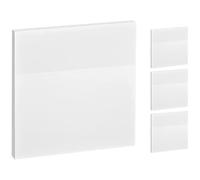 MINAOLULUS 4pcs White Pet Self-adhesive Memo Pads 75x75mm Medium Size, 50 Sheets Each, Household and Office Use Reminder Notes for Daily Messages