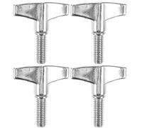 MINAOLULUS 4Pcs Wing Screw for Drum Kit Accessories Durable Percussion Instrument Parts Easy to Install Wing Nut for Jazz Drum Rack Upgrade Compatible with Various Drum Models