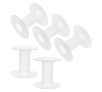MINAOLULUS 5 Pcs Plastic Thread Bobbins Wire Spools with I-Shaped Design for Easy Winding and Unwinding, Versatile Use in Embroidery and Sewing Machine Accessories