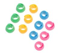 MINAOLULUS 50pcs Mixed Color Silicone Bobbin Holder Clips Thread Fixators Sewing Supplies Organizer Bobbin Thread Clips for Sewing Machine Storage Random Color