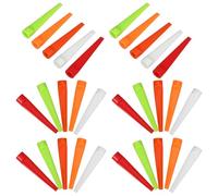 MINAOLULUS 50pcs Unbreakable Plastic Golf Tees for Training and Practice Small Sturdy Golf Training Tees Flat Head Design Bulk for Course Use Random Color