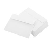 MINAOLULUS 50pcs White Paper Envelopes Letter Size Double Adhesive Layers, Compatible Most Stationery and Cards, Elegant Design for Mailing Invitations and Greeting Cards