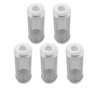 MINAOLULUS 5pcs Aquarium Filter Intake Strainer Covers 16mm Stainless Steel Mesh Guard for Shrimp Tank Accessories Fish Tank Inflow Filter Strainer Protective Covers for Aquarium Pumps