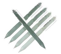 MINAOLULUS 5pcs Black Press-type Gel Pen for Students, Quick-dry Carbon Ink, Smooth Writing School Supplies with Matcha Coconut St Nib