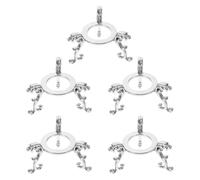MINAOLULUS 5pcs Crystal Ball Display Stand Sphere Display Stand Metal Alloy Sleek and Elegant Design Easy to Clean Prevents Slipping for Office Decor