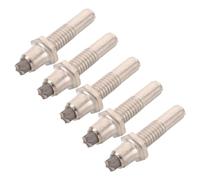 MINAOLULUS 5pcs Replacement Tungsten Steel Tips for Trekking Poles and Walking Canes with Threaded Hexagonal Connection, Anti-slip Sturdy Hiking Pole End Caps for Mountain Hikes and Outdoor
