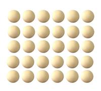 MINAOLULUS 60pcs 25mm Round Solid Wood DIY Beads Non-Porous Wooden Balls for Crafts Unfinished Wood Art Supplies Suitable for Home and School Woodcraft Projects