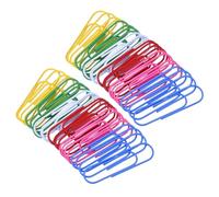MINAOLULUS 60pcs Assorted Paperclips Small Decorative Office School Supplies File Clips Multicolored Cute Paper Clips for Memo Planner Random Color