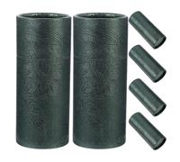 MINAOLULUS 6pcs 30ml Essential Oil Bottle Packaging Paper Tubes with Caps, round Cardboard Storage Containers in Dark Green, Paperboard Boxes for Cosmetic and Travel Use