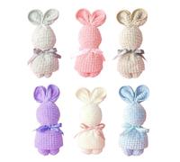 MINAOLULUS 6pcs Adorable Rabbit Towel Multi-Function Wash Towel for Boys and Girls Easter Shower