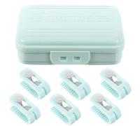 MINAOLULUS 6pcs Green Plastic Quilt Holding Clips with U-shaped Design, Anti-running No Needle Bed Sheet Clips for Secure Bedding Fastening in Bedroom