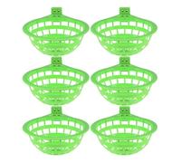 MINAOLULUS 6pcs Large Green Pigeon Nesting Bowls Bird Breeding Hatching Nests Parrot Hideaway Shelter Suitable for Birdcages and Canary Cages