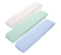 MINAOLULUS 6pcs Large Makeup Brush Organizer and Pencil Case Set, Sky Blue, Light Green, and Color, Portable Cosmetic Brush Storage Box for Travel and Daily Use