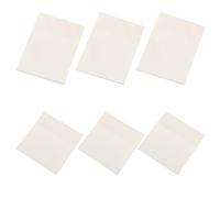 MINAOLULUS 6pcs Pet Self-stick Notes Removable Memo Pads Can Write on Suitable for Pencils Sticky Post Memos for Files and Catalogs Students